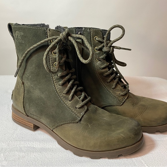 Sorel Alpine Tundra Waterproof Green Suede/Leather Boots - Picture 1 of 8
